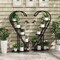 Costway 5 Tier Metal Plant Stand Heart-shaped Shelf with Hanging Hook for Multiple Plants Black/White/Pink & Blue